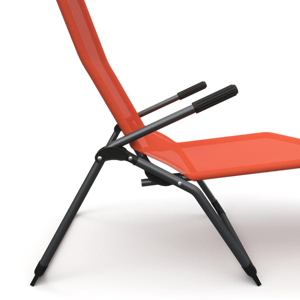 Liegestuhl Beach Chair im Doppelpack orange