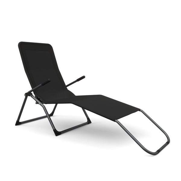 Liegestuhl Beach Chair - Doppelpack (schwarz)
