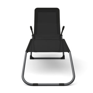 Liegestuhl Beach Chair - Doppelpack (schwarz)