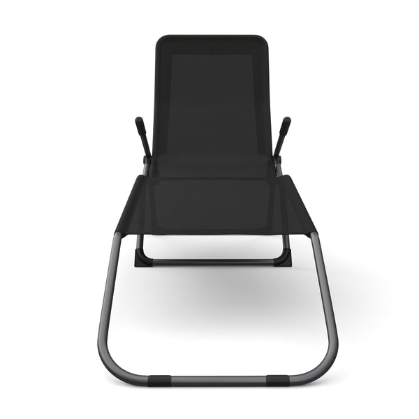 Liegestuhl Beach Chair - Doppelpack (schwarz)