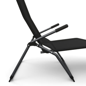 Liegestuhl Beach Chair - Doppelpack (schwarz)