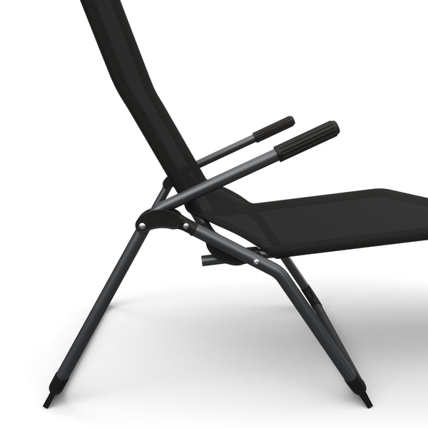 Liegestuhl Beach Chair - Doppelpack (schwarz)