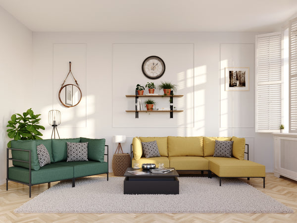 Sofa ETHAN 2-Sitzer gelb