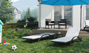 Rattan Gartenliege LORIS