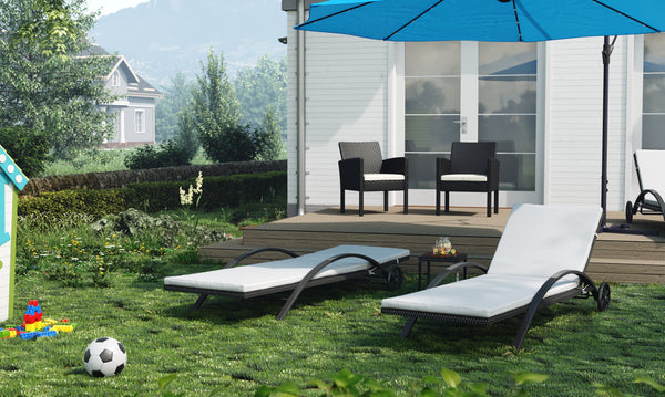 Rattan Gartenliege LORIS