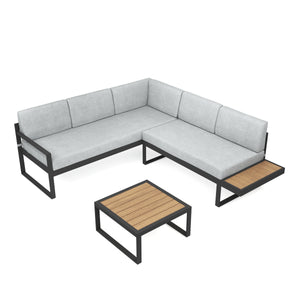 Lounge ALLEGRA hellgrau
