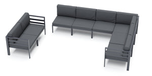 Lounge SAMBIA 8-teilig anthrazit