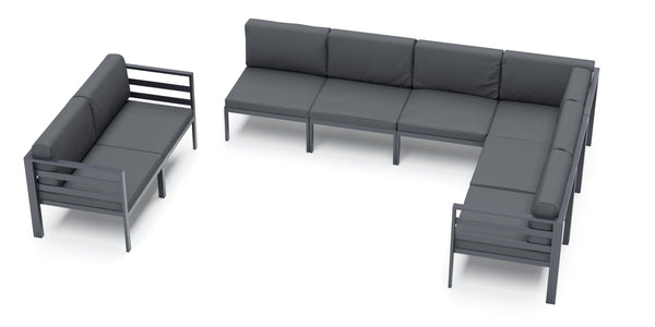 Lounge SAMBIA 8-teilig anthrazit