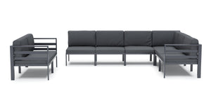 Lounge SAMBIA 8-teilig anthrazit