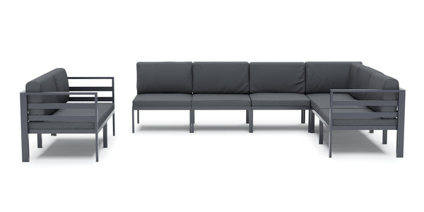 Lounge SAMBIA 8-teilig anthrazit