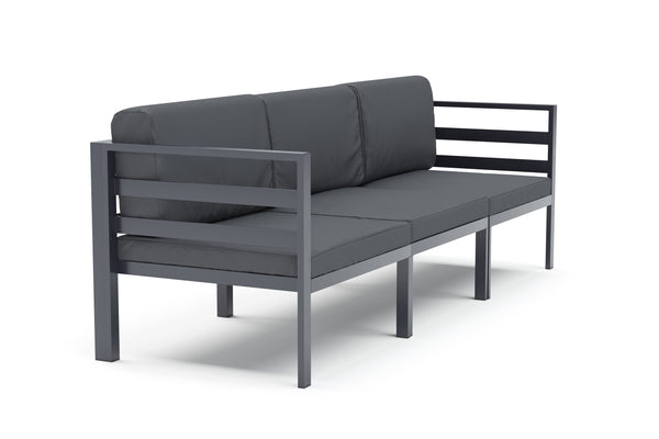 Lounge SAMBIA 3-teilig anthrazit