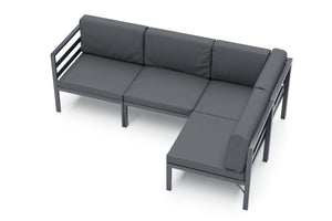 Lounge SAMBIA 4-teilig anthrazit