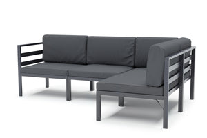 Lounge SAMBIA 4-teilig anthrazit