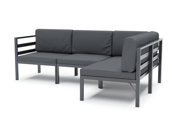 Lounge SAMBIA 4-teilig anthrazit