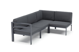 Lounge SAMBIA 4-teilig anthrazit