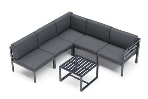 Lounge SAMBIA 6-teilig anthrazit