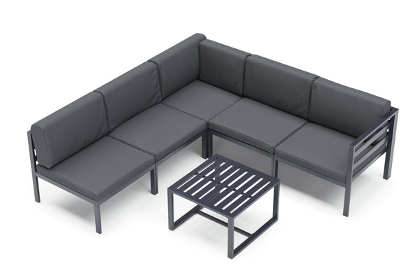 Lounge SAMBIA 6-teilig anthrazit