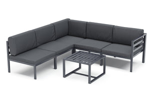 Lounge SAMBIA 6-teilig anthrazit