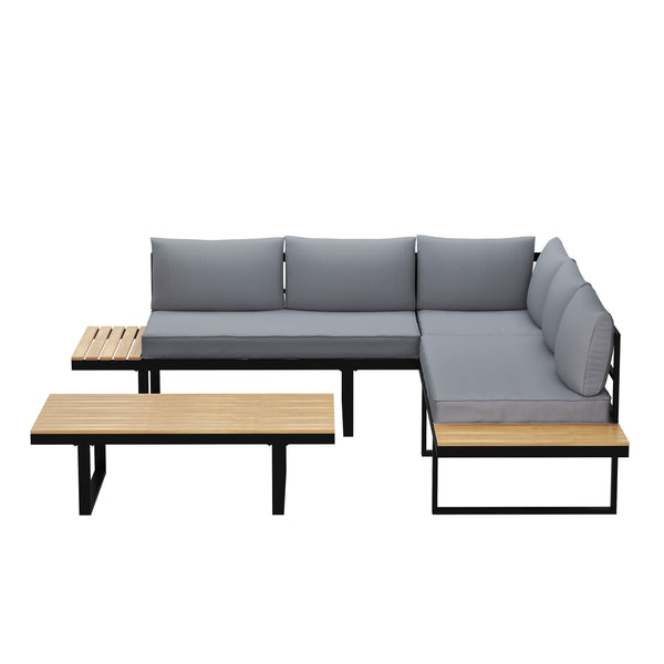 Lounge BRENDA anthrazit/schwarz
