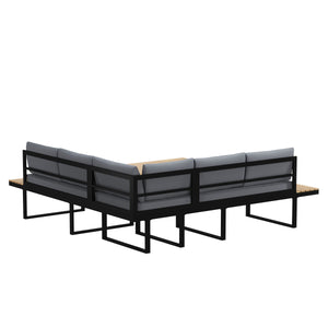 Lounge BRENDA anthrazit/schwarz
