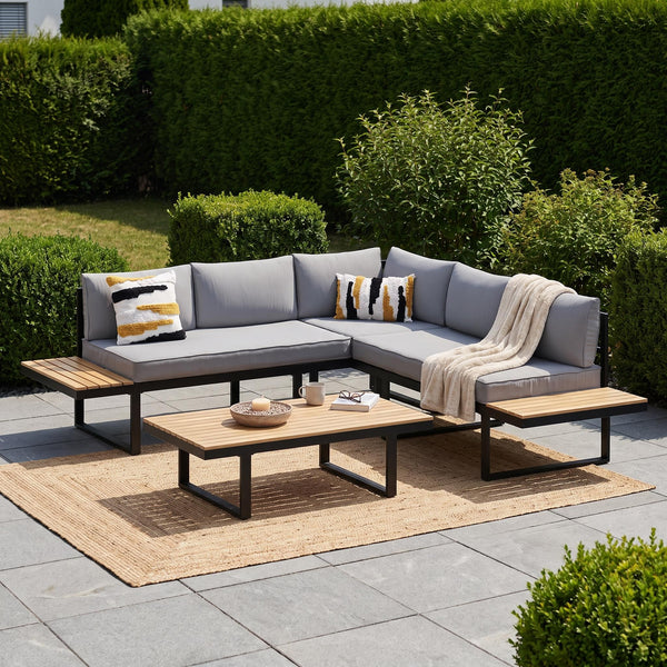 Lounge BRENDA anthrazit/schwarz