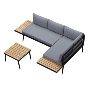 Lounge BRITANNICA anthrazit/schwarz
