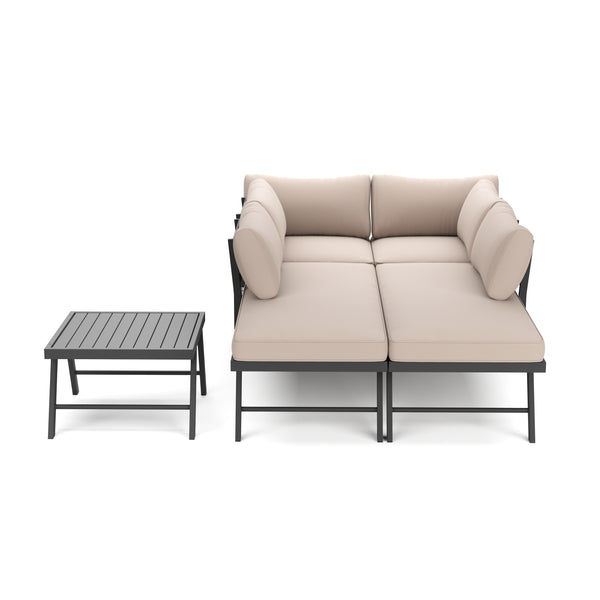 Lounge CALVI multifunktional beige/anthrazit