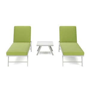 Lounge CALVI multifunktional grün/weiss