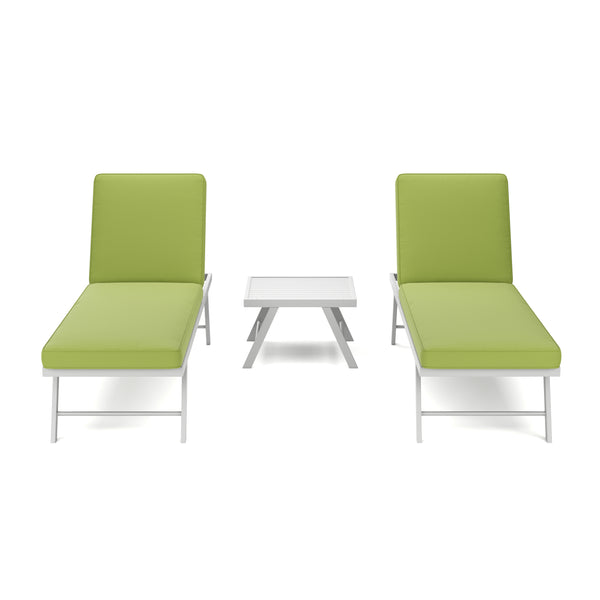 Lounge CALVI multifunktional grün/weiss