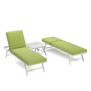 Lounge CALVI multifunktional grün/weiss