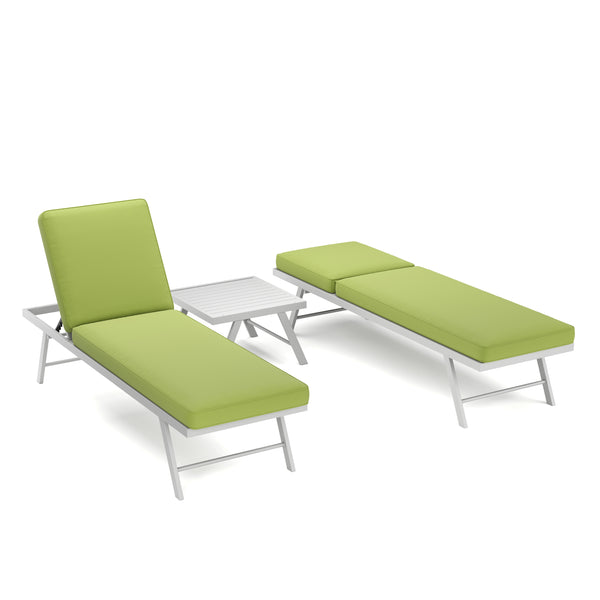 Lounge CALVI multifunktional grün/weiss