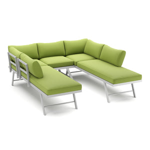 Lounge CALVI multifunktional grün/weiss
