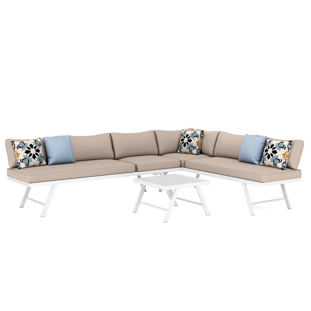 Lounge CALVI multifunzionale beige/bianco