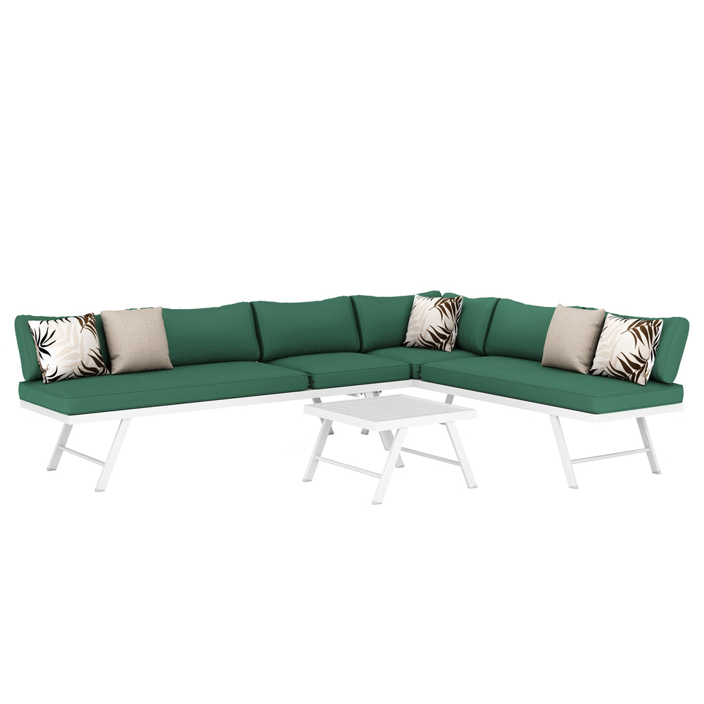 Lounge CALVI multifunzionale verde/bianco