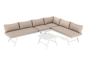 Lounge CALVI multifunktional beige/weiss