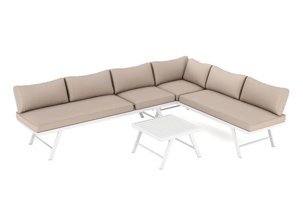 Lounge CALVI multifunktional beige/weiss