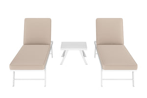 Lounge CALVI multifunktional beige/weiss