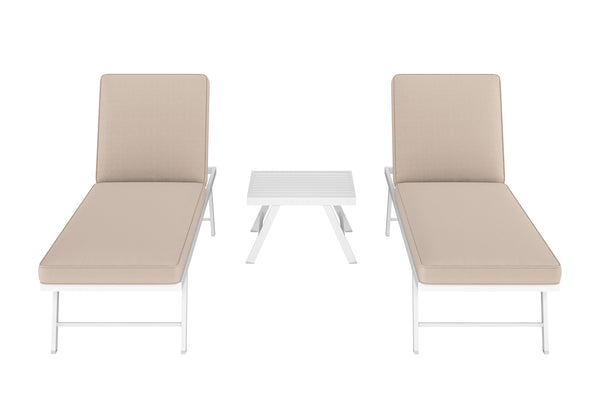Lounge CALVI multifunktional beige/weiss