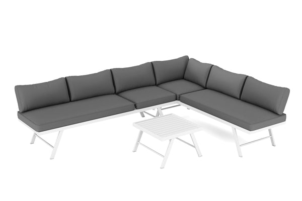 Lounge CALVI multifunktional anthrazit/weiss