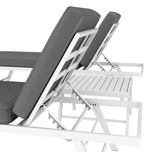 Lounge CALVI multifunktional anthrazit/weiss