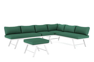 Lounge CALVI multifunktional grün/weiss
