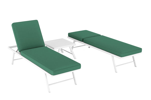 Lounge CALVI multifunktional grün/weiss
