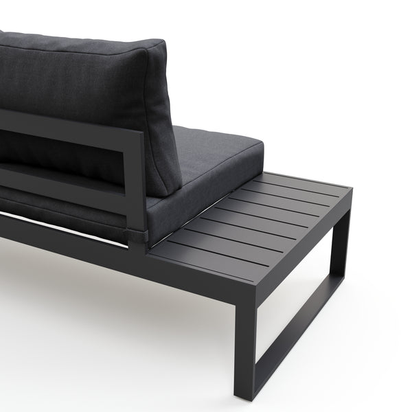 Lounge CAMILA anthracite/black