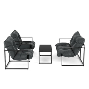Lounge EDEM anthrazit/schwarz