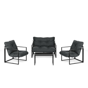 Lounge EDEM anthrazit/schwarz