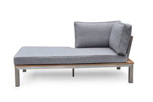 Lounger Gartenliege PORTOFINO grau