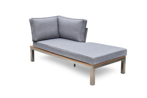 Lounger Gartenliege PORTOFINO grau