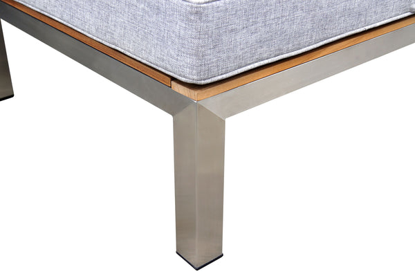 Lounger Gartenliege PORTOFINO grau
