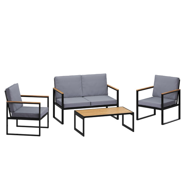 Lounge HAMILTON grau/schwarz