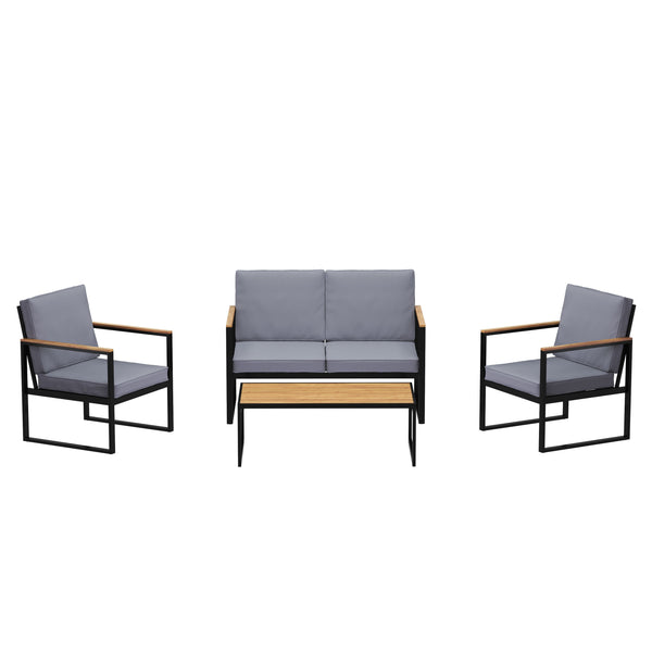 Lounge HAMILTON grau/schwarz